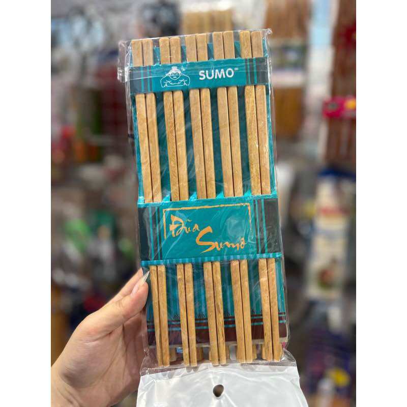 💥 Set 10 Đôi Đũa Gỗ, ăn Cơm Chắc chắn (Dài 25cm)
