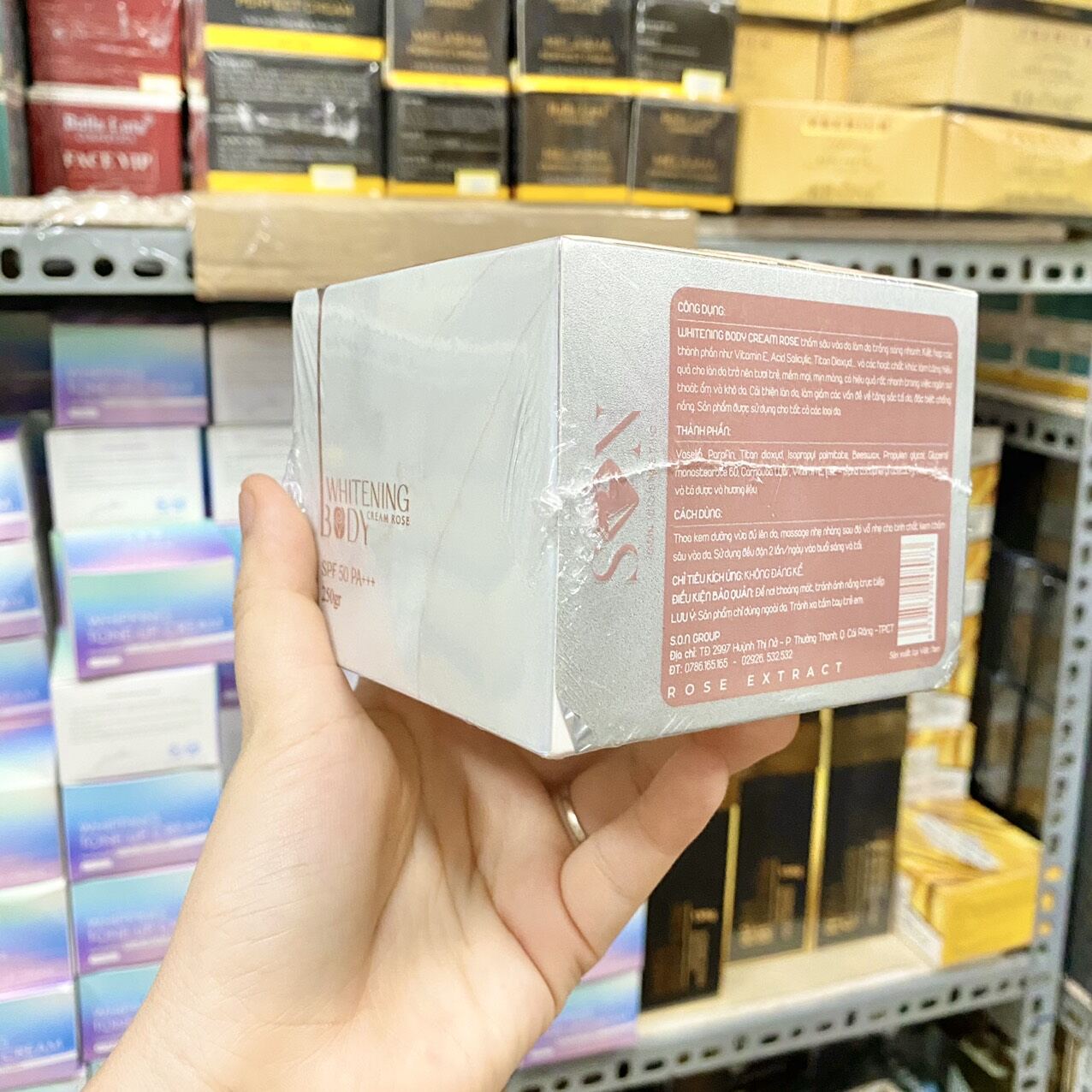 Kem Body Hoa Hồng SON Cosmetics