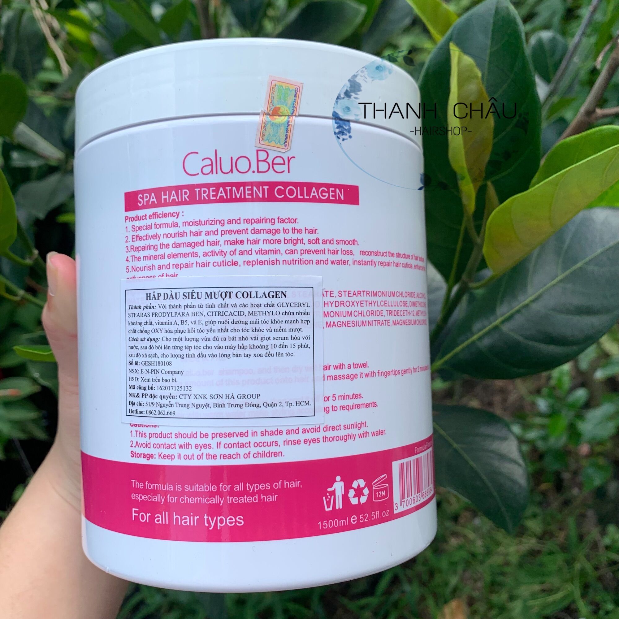 Dầu hấp ủ tóc Caluo.Ber Hair Spa Treatment 1500ml