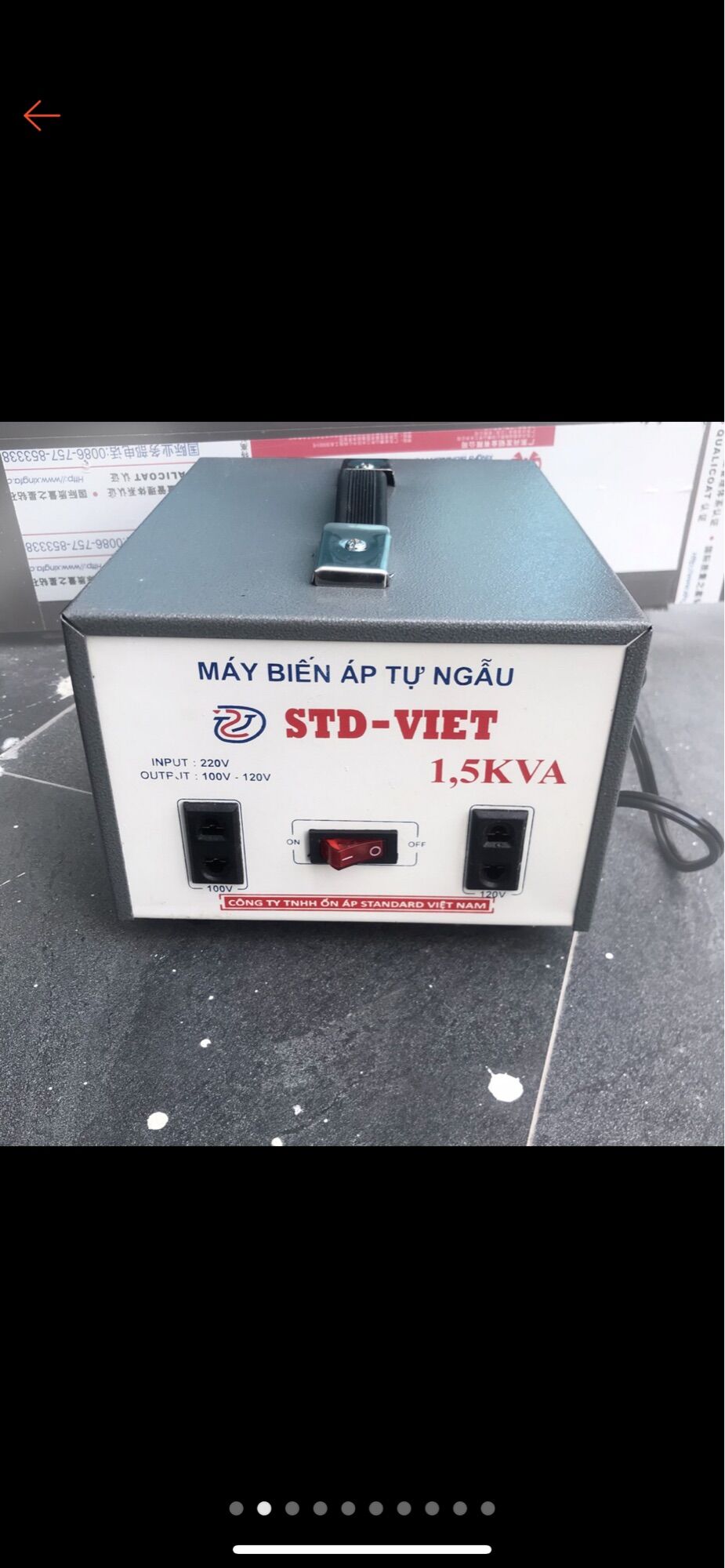 Biến áp đổi nguồn 1,5kv