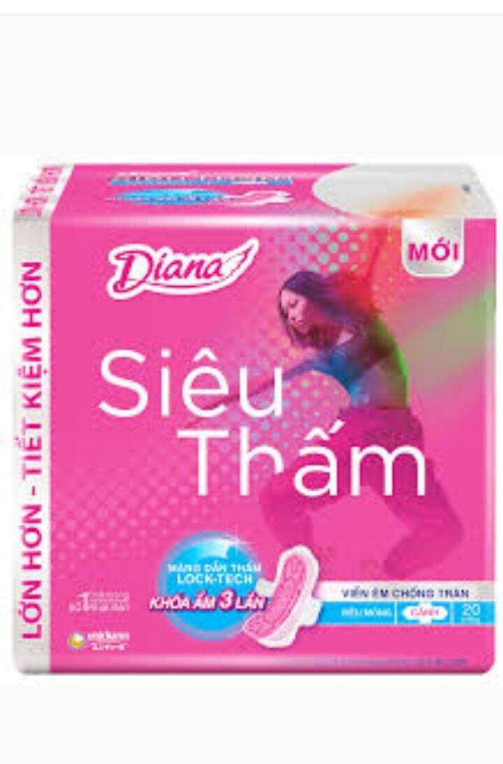 [GÓI LỚN TIẾT KIỆM] Combo 4 gói BVS Diana ST siêu mỏng cánh chứa vitamin E dưỡng da