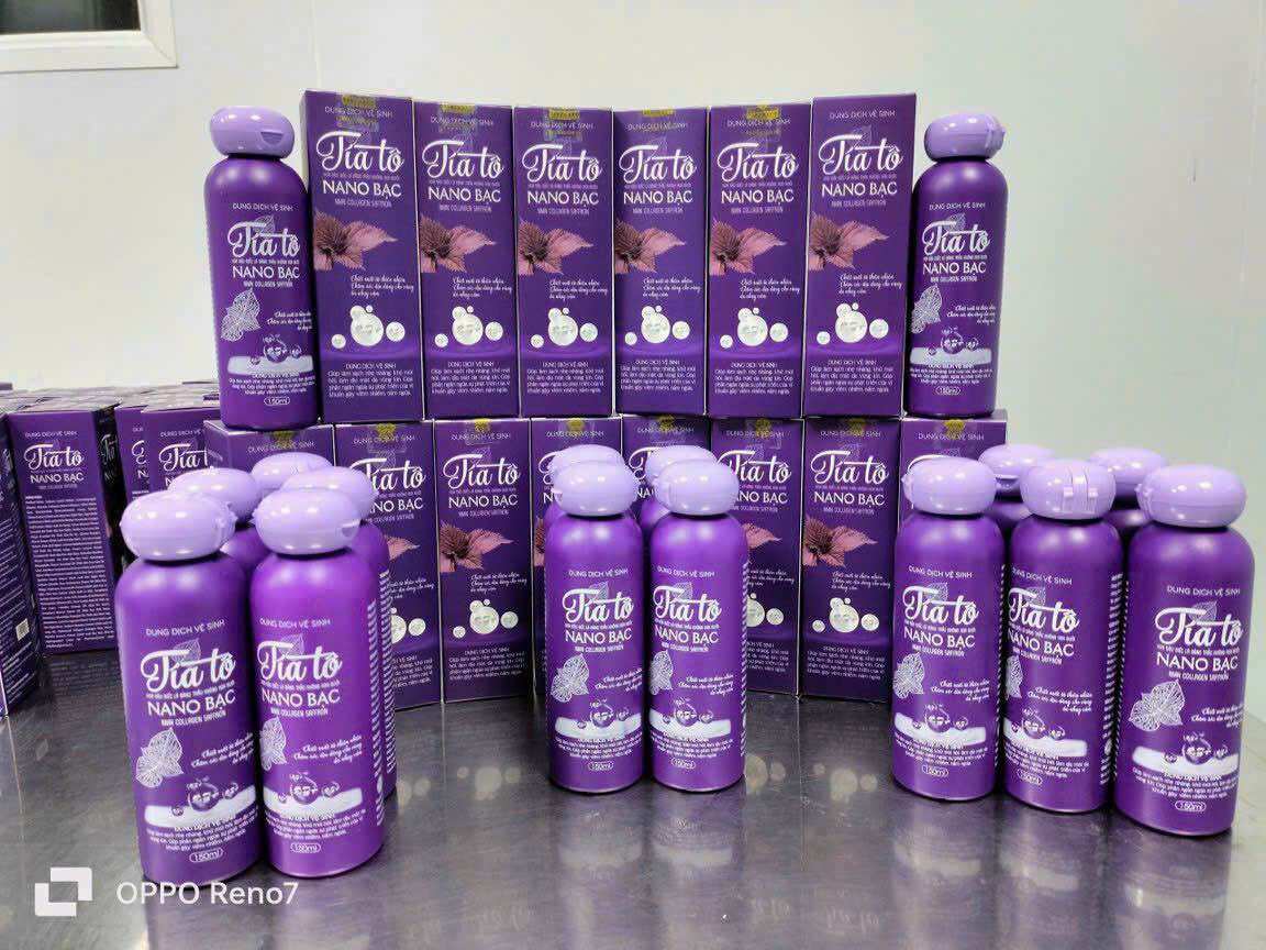 Dung dịch vệ sinh phụ nữ tía tô nano bạc