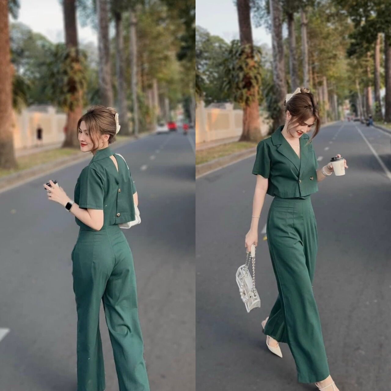 (SHOP BIGSIZE NỮ 50KG ĐẾN 90KG) set áo vest ngắn quần dài