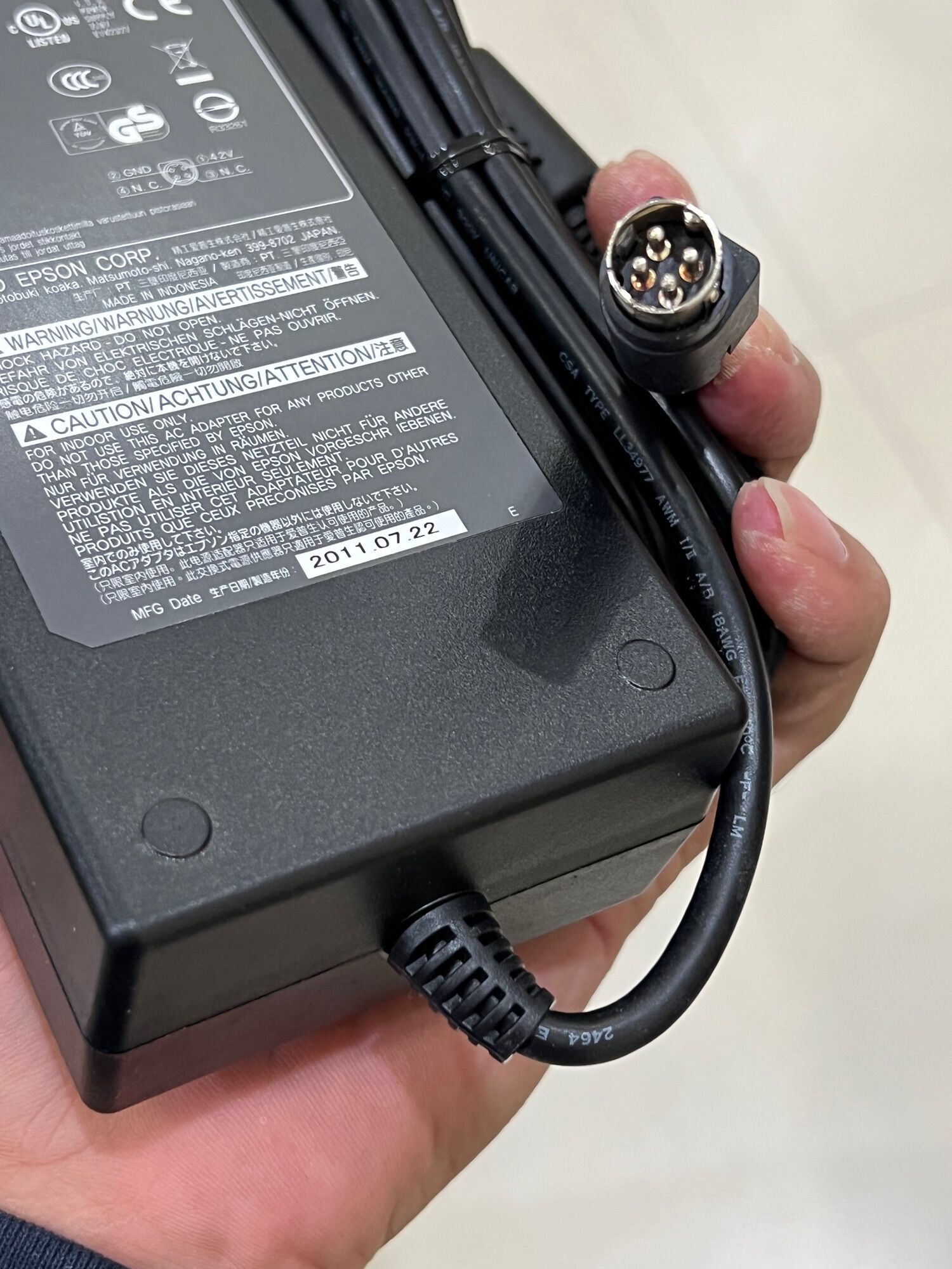 Adapter nguồn epson m248a 42v 1.38a