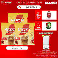 [ƯU ĐÃI THÁNG 10][FREESHIP TOÀN QUỐC]Combo 3 Bịch Cà phê Hòa tan NESCAFÉ CAFE SỮA ĐÁ 25 gói Nhân đôi sánh quyện