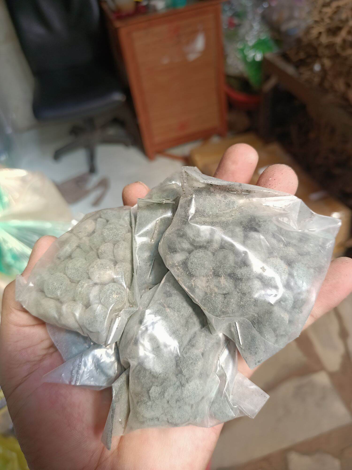 TẢO VIÊN , THỨC ĂN CHO CÁ TÚI 100 VIÊN