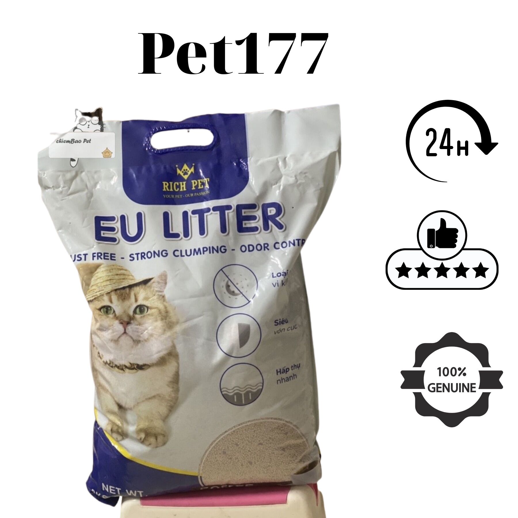 Cát vệ sinh eu 10l 8kg