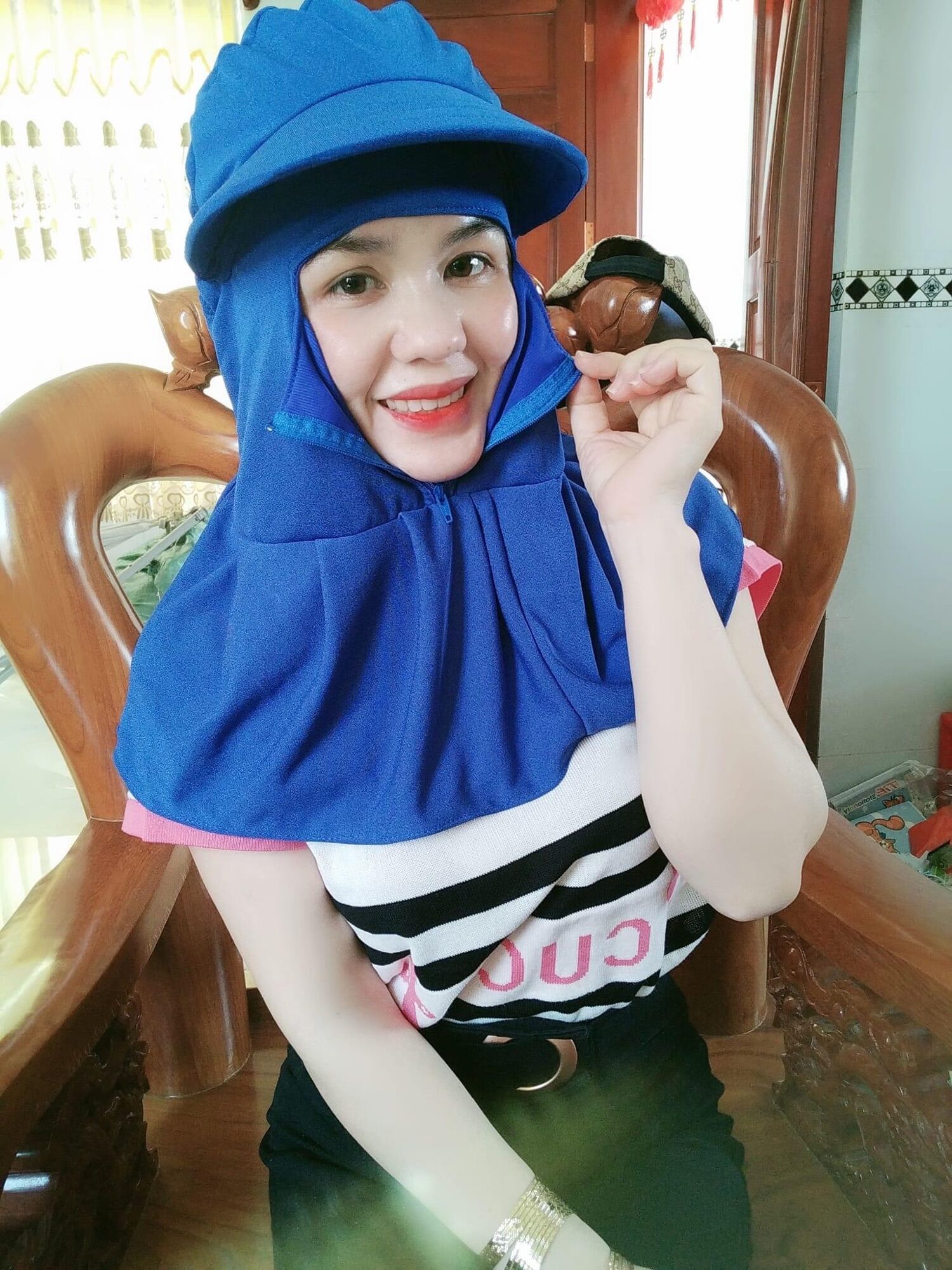 Nón khẩu trang dây kéo ( chọn ngẫu nhiên )