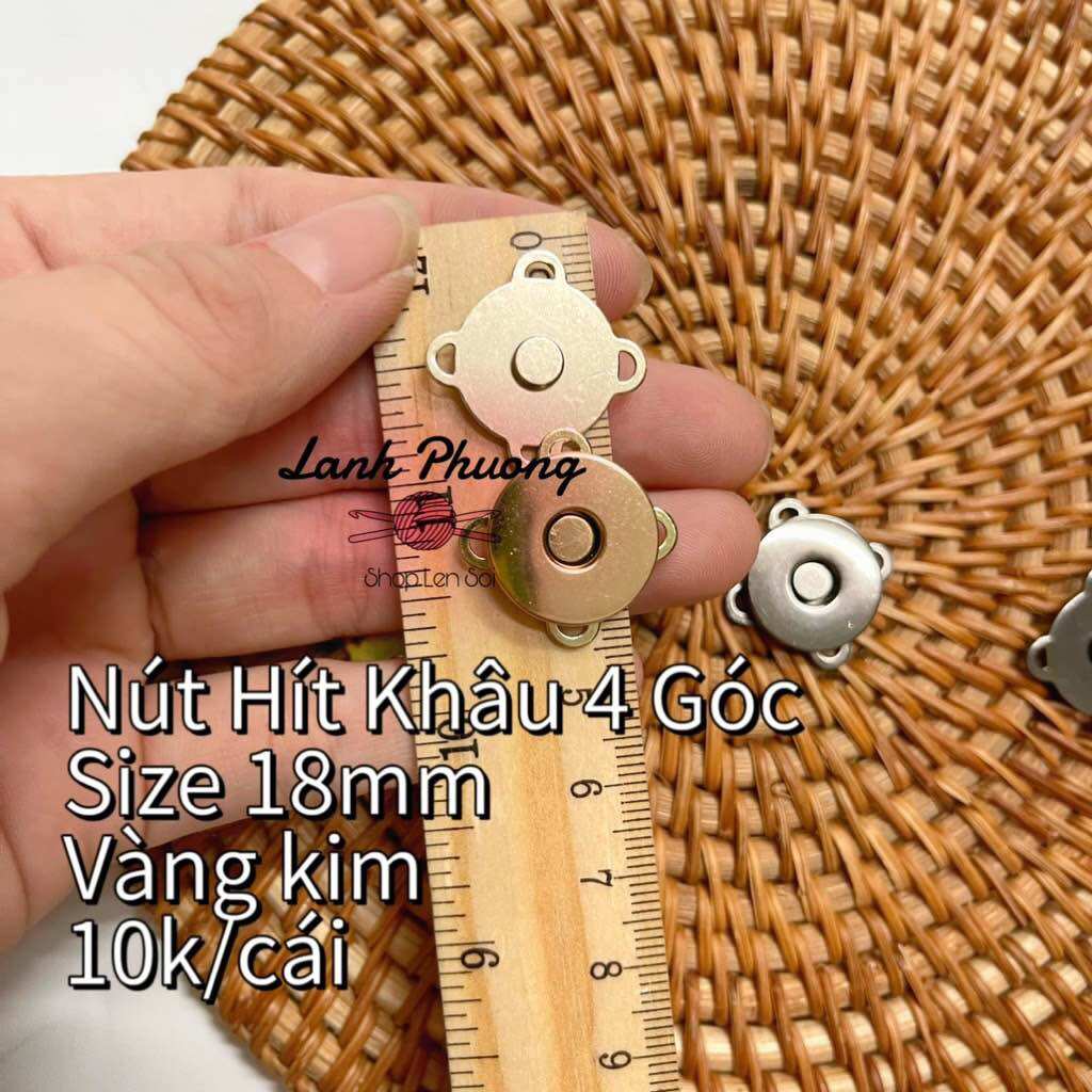 Nút Hít Nam Châm Khâu Và Gài ( set 2 cái)