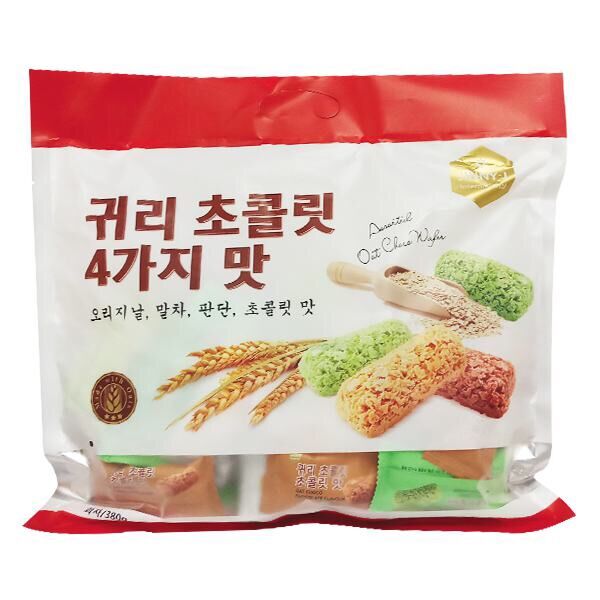 Bánh xốp lúa mạch hỗn hợp jinny j 380g