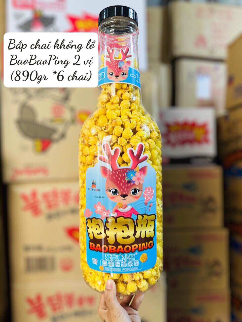 [HCM]Bắp rang bơ siêu to khổng lồ 890gr