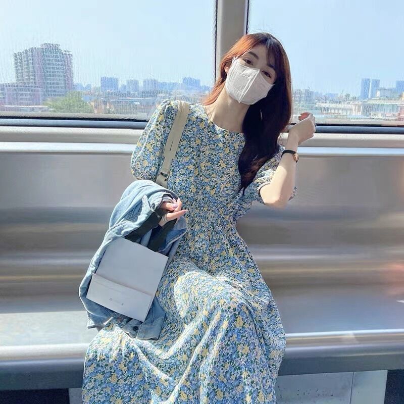 VÁY HOA NHÍ CHUN EO TAY BỒNG🍓