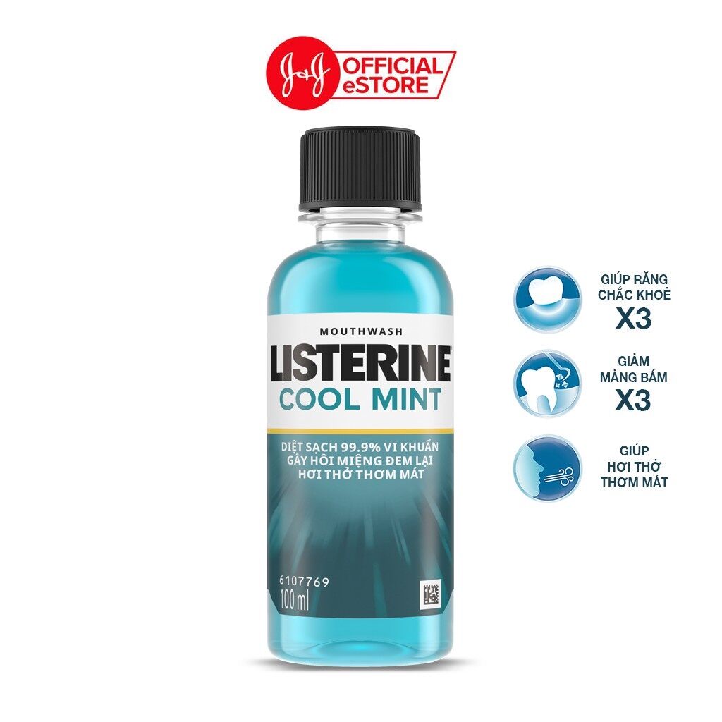 Nước súc miệng listerine Coolmint 100ml