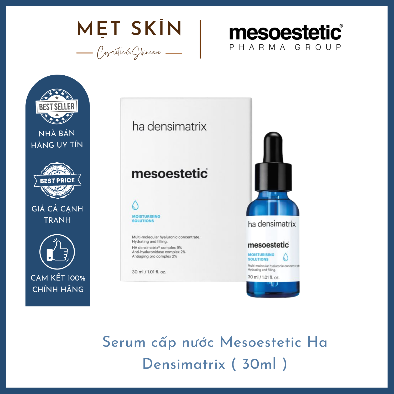 Serum cấp ẩm, phục hồi Mesoestetic Ha Densimatrix