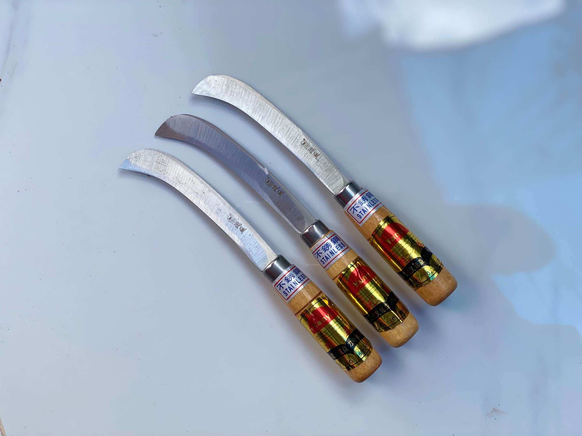 Dụng cụ sửa dừa,combo 3 cây dao sửa dừa, cắt chuối,ra nải chuối