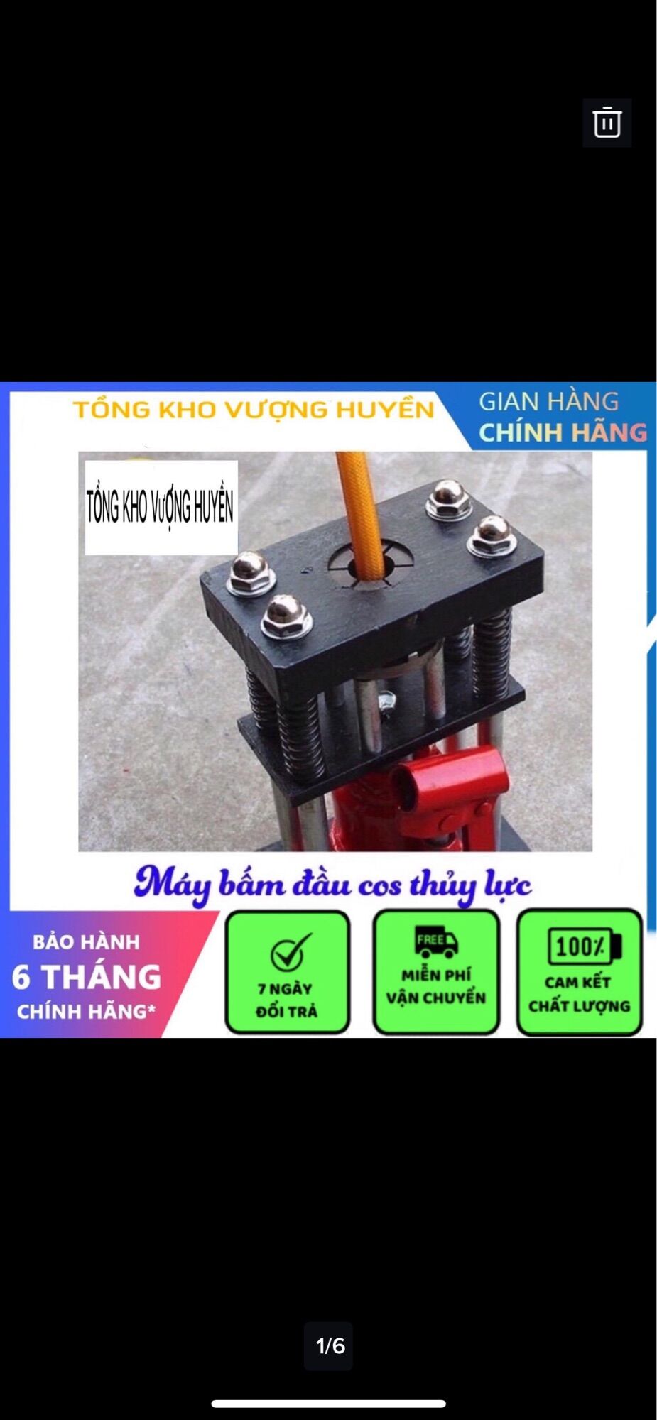 Máy Bấm Đầu Cốt Dây Phi 8.5mm - 14mm. Máy Ép Dây Thuỷ Lực [ Tặng Kèm 5 Bộ Đầu Ép Cốt ]