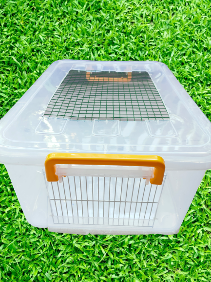 Thùng nhựa 30 lít nuôi Hamster, thú cưng nhỏ có vách ngăn đôi