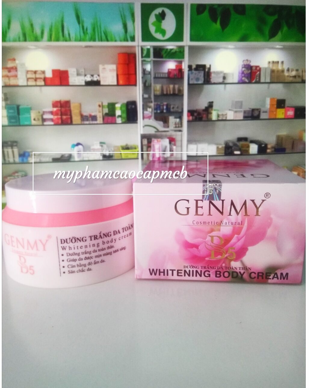 KEM BODY TRẮNG DA GENMY B5 HOA HỒNG 200g