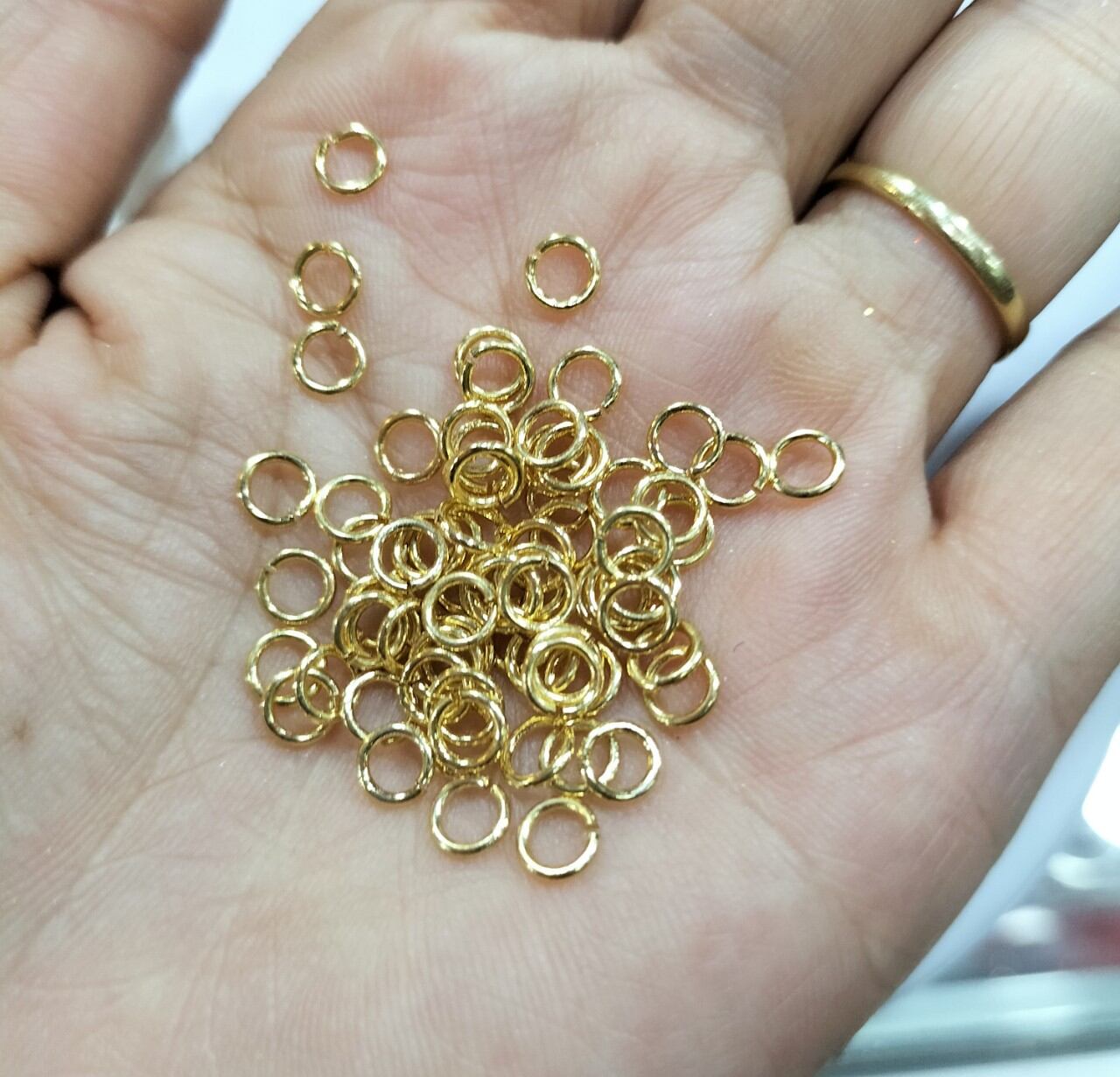 Khoen bạc s925 xi vàng làm vòng handmade