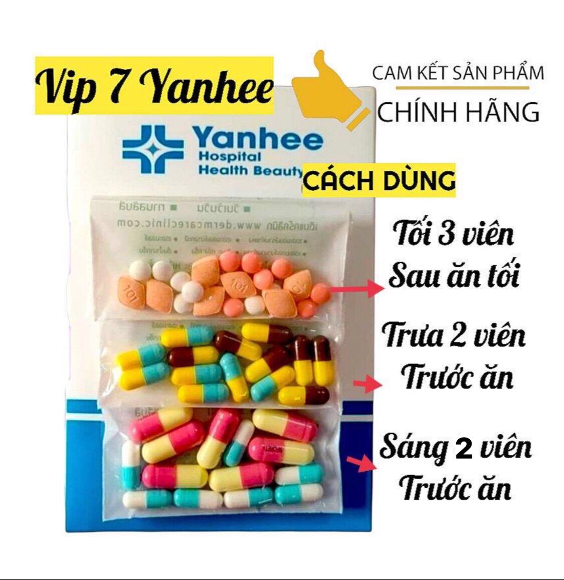 Giảm Cân VIP 7 YAHEE liệu trình 1 tuần giảm ngay 3-6KG