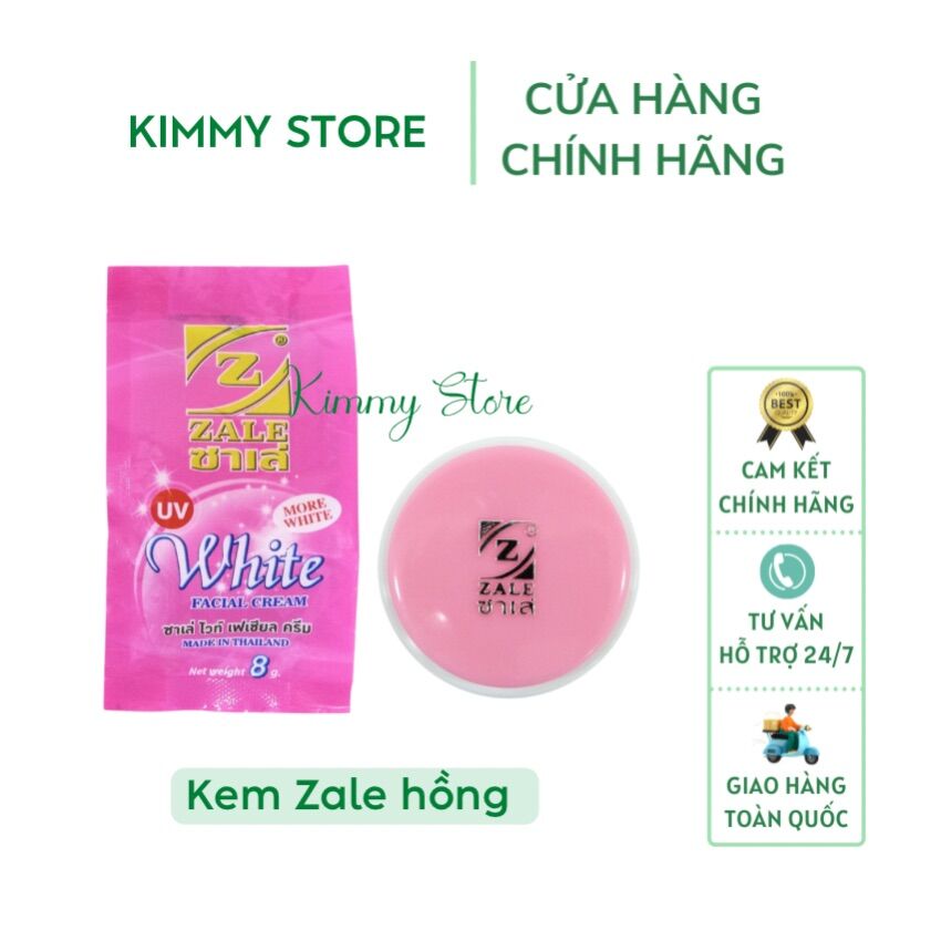 Lẻ hũ 8g kem dưỡng trắng da zale hồng