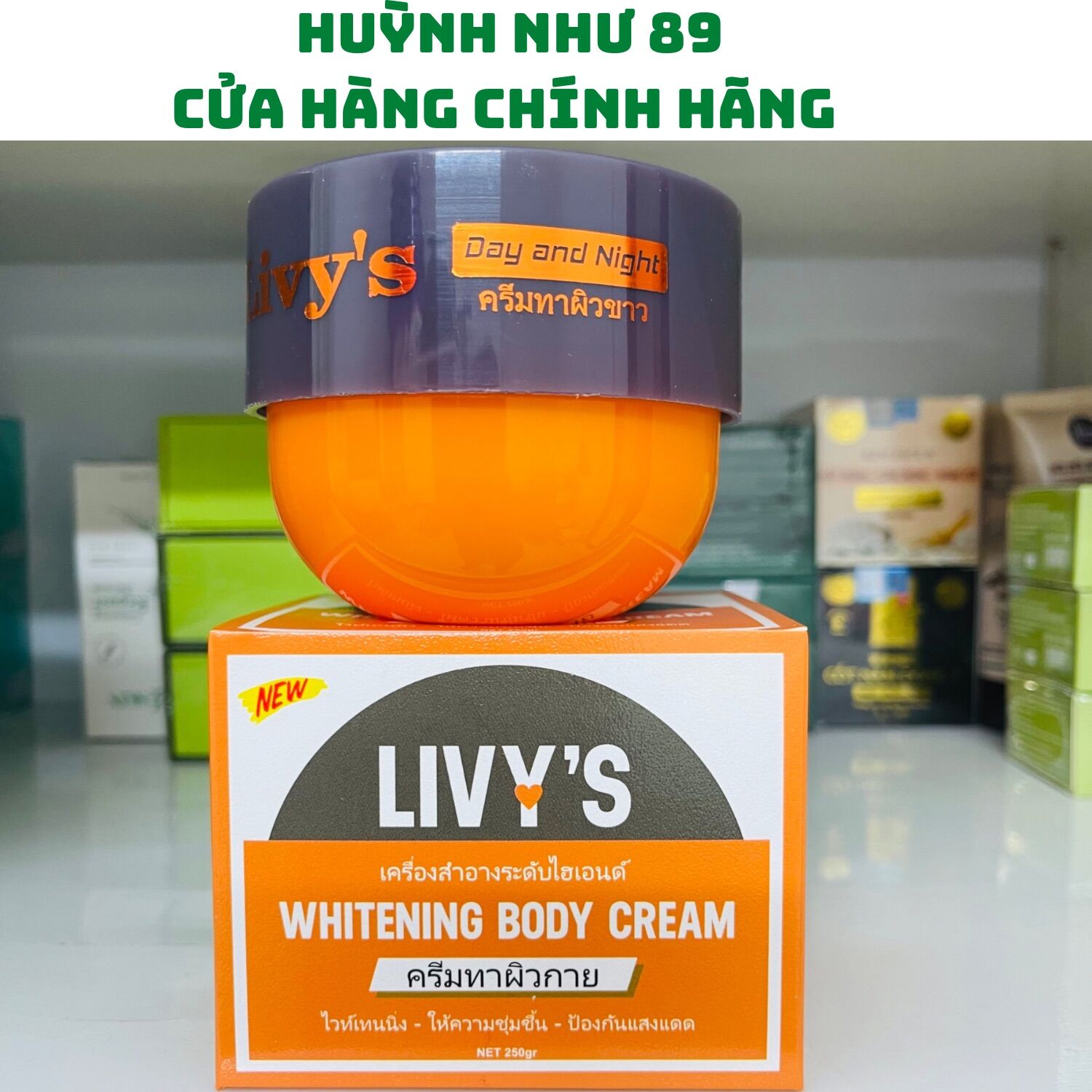 Kem body livy cam Thái Lan hộp 250g