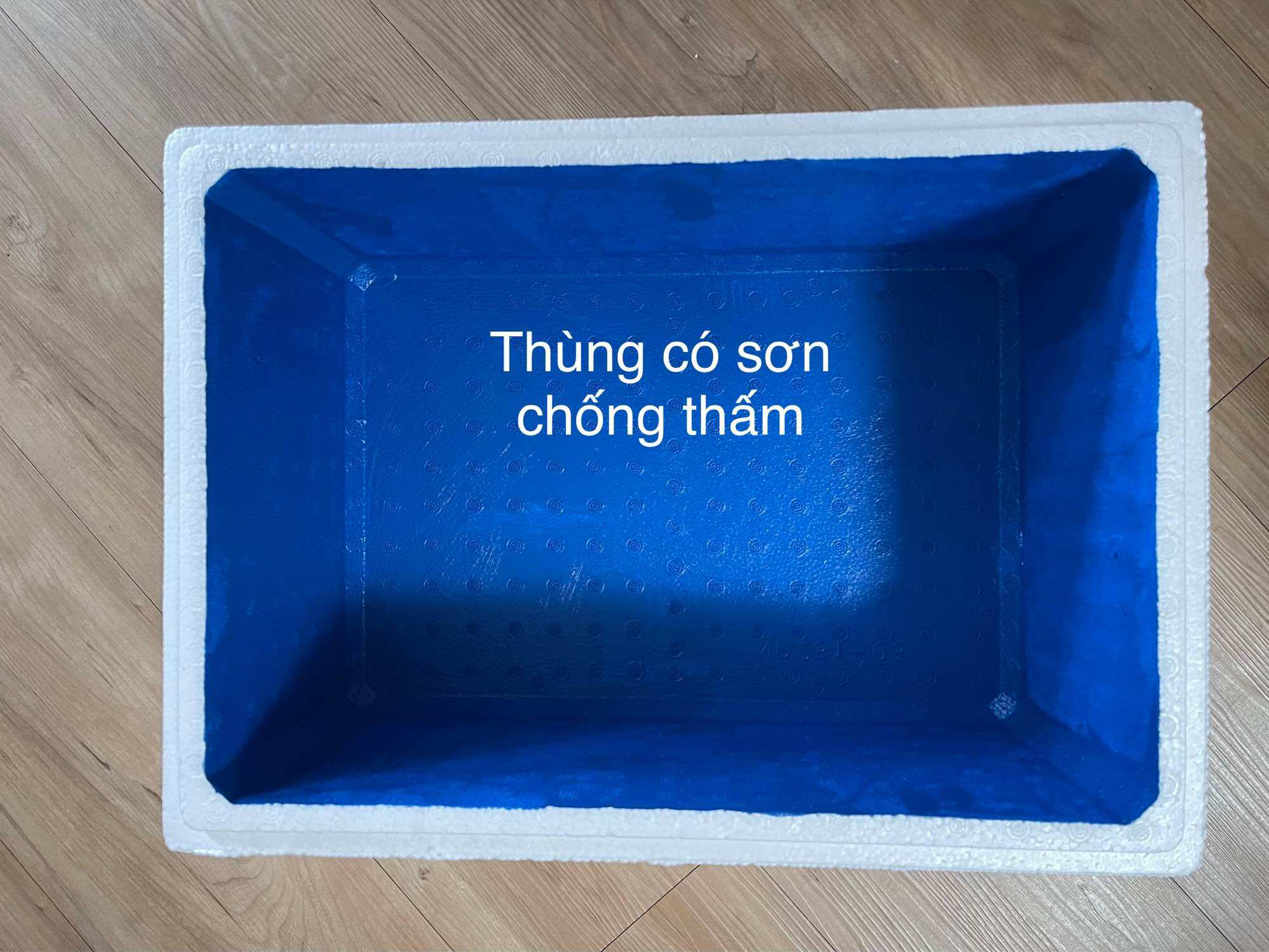 Thùng xốp vân gỗ nuôi cá size 50x37x24