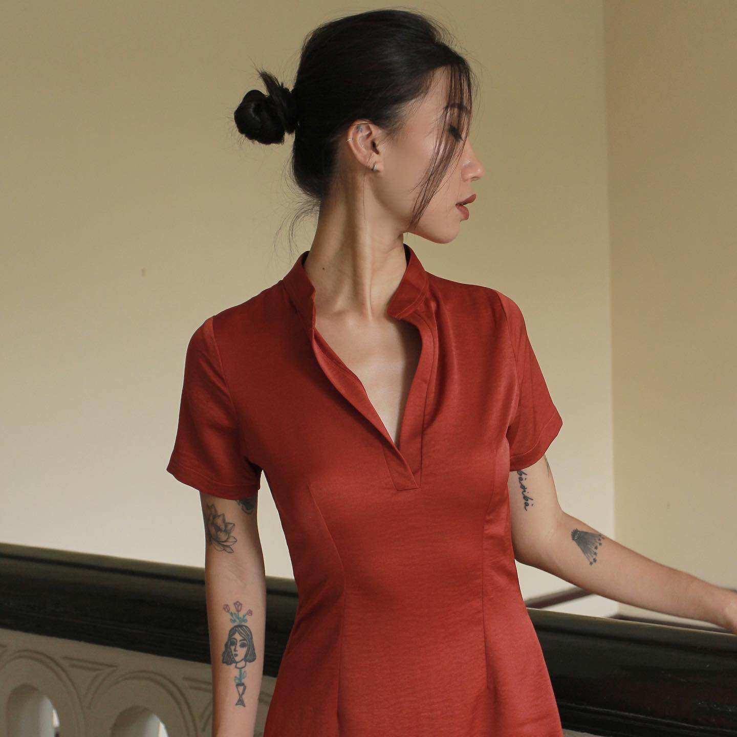 Váy Lụa Thanh Lịch Tosa Dress | FLANH