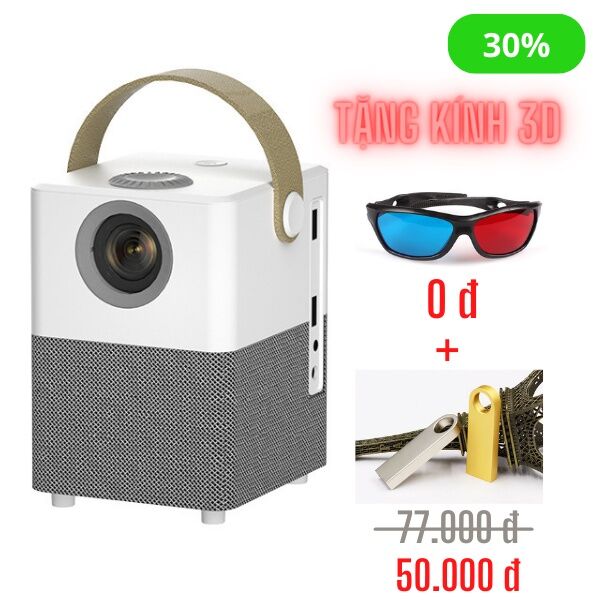 [Combo Khuyến Mãi] Máy Chiếu Mini X8 + USB2.0 8GB