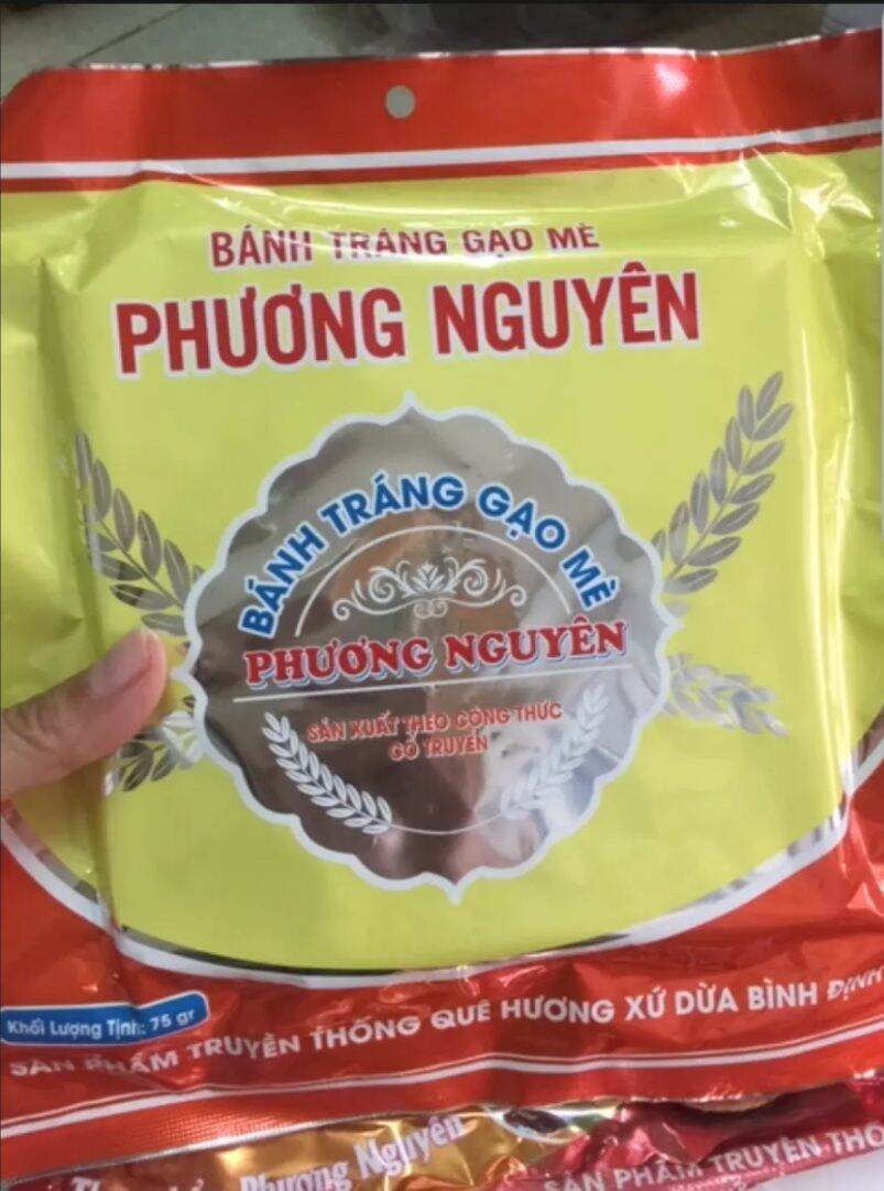 Bánh tráng nướng gạo mè Phương Nguyên đặc sản Bình Định 1 goi 75gr