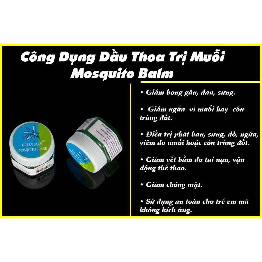 Cao Bôi Thoa Chống Muỗi, Côn Trùng Đốt Thái Lan
