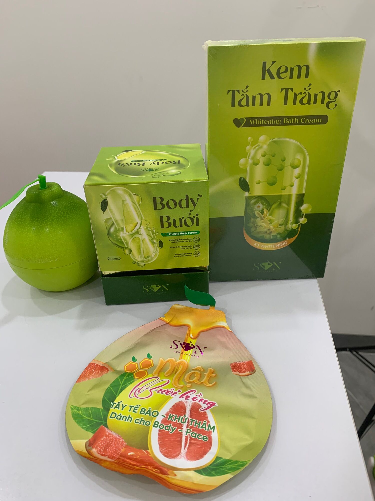 body bưởi chăm sóc da