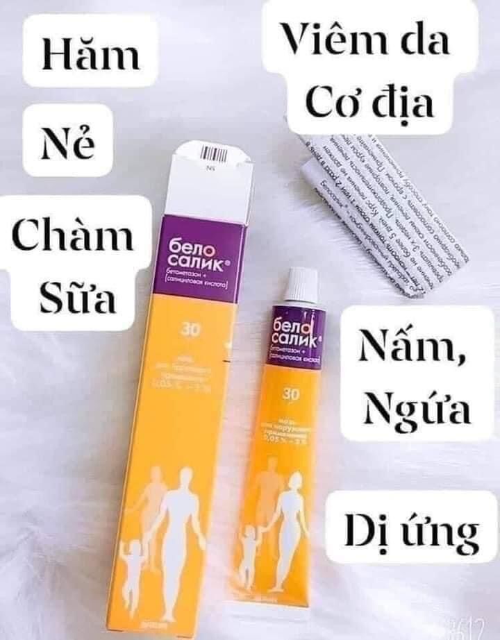 Ngứa vàng Belosalic Nga viêm da cơ địa