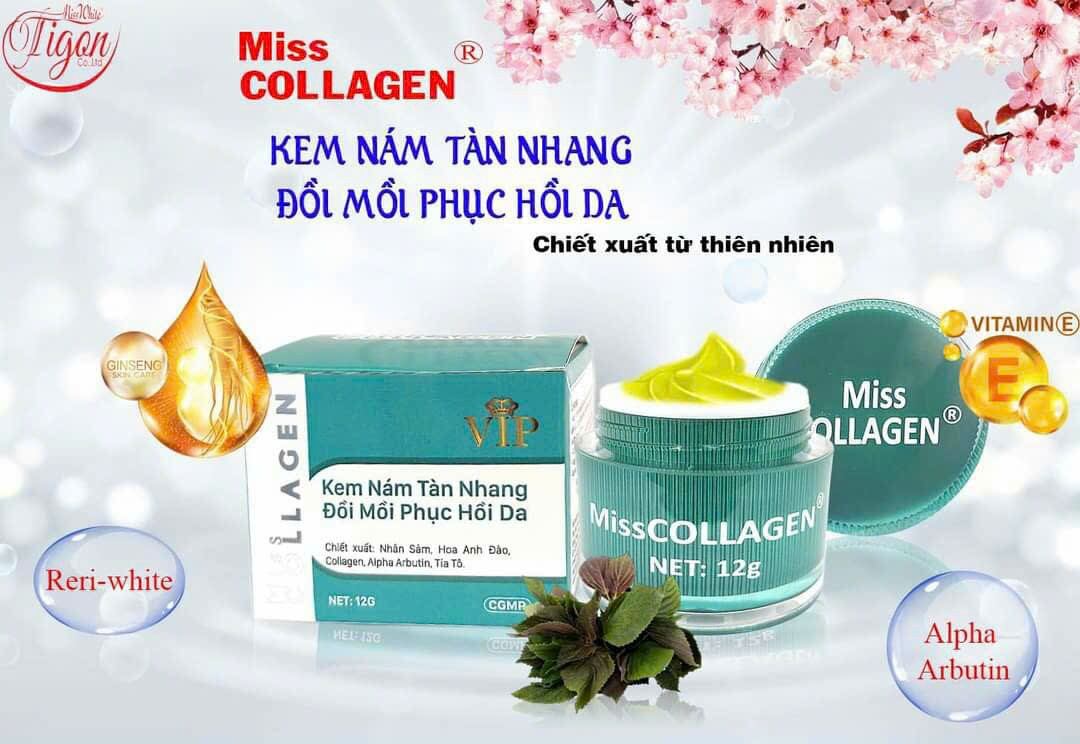 Kem miss collagen nám tàn nhang đồi mồi đốm nâu 12g