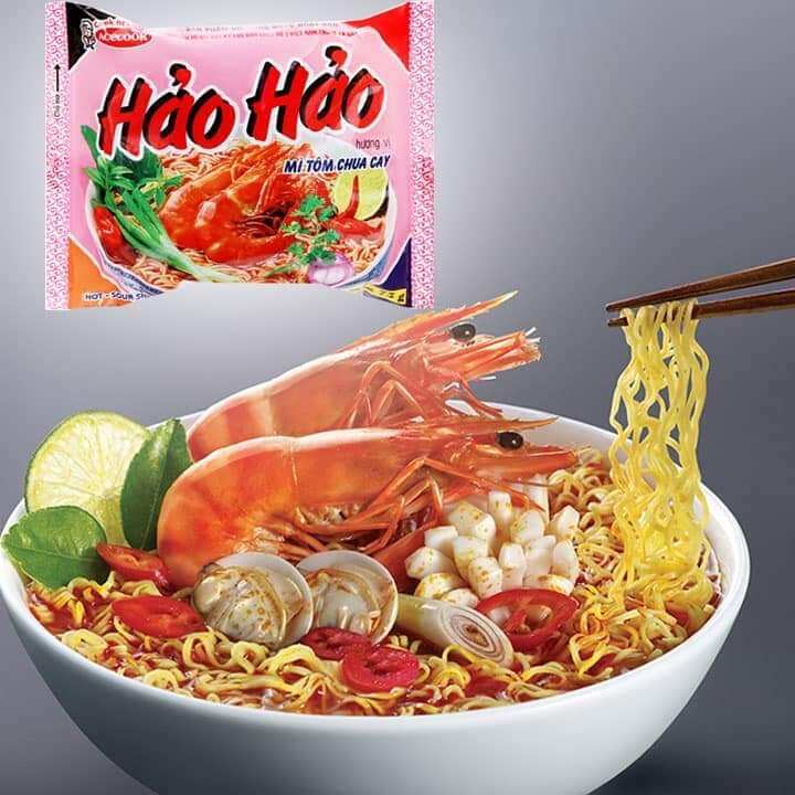 Mì tôm hảo hảo chua cay