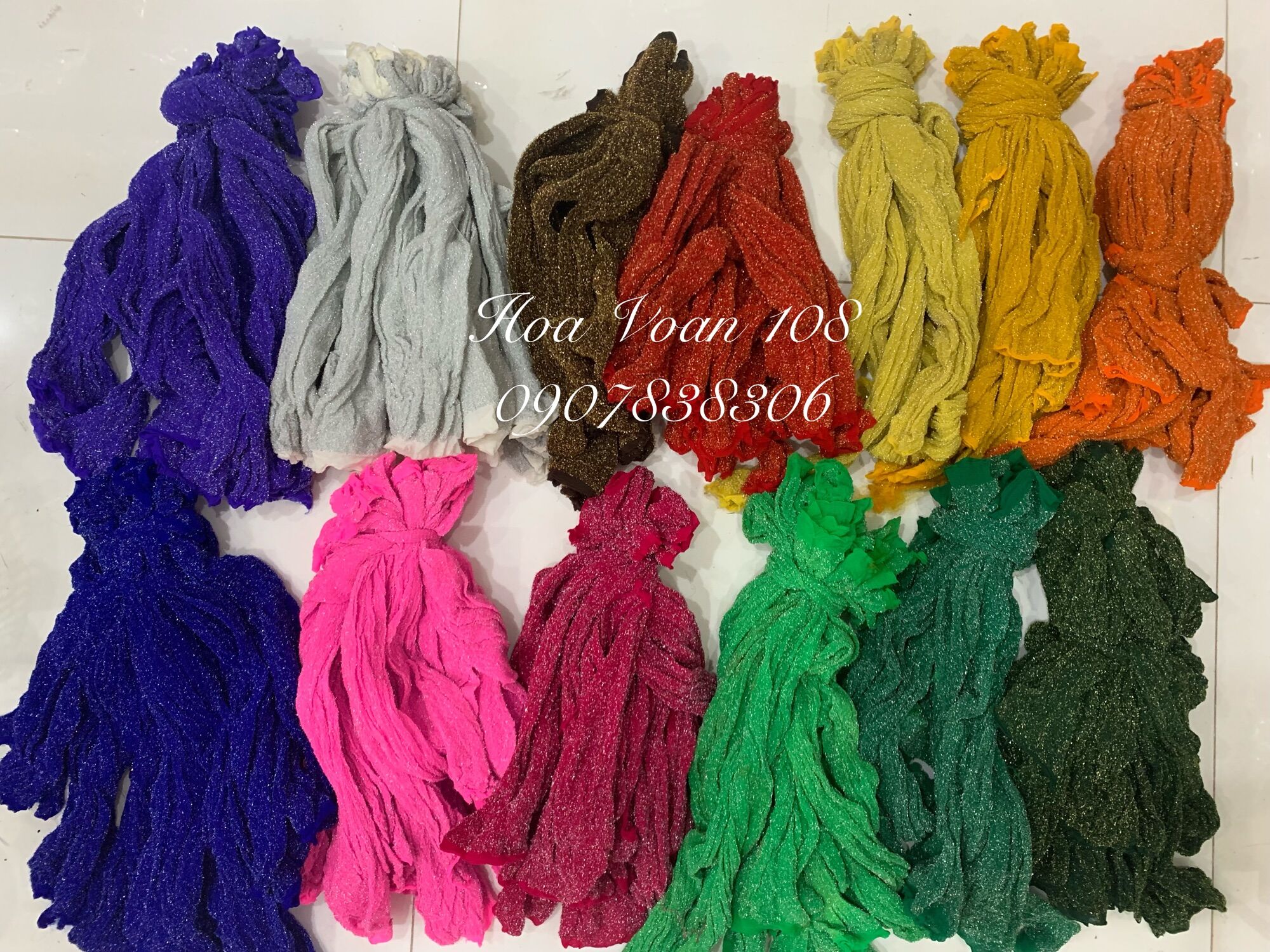 Vải voan kim tuyến ( 1 sợi)