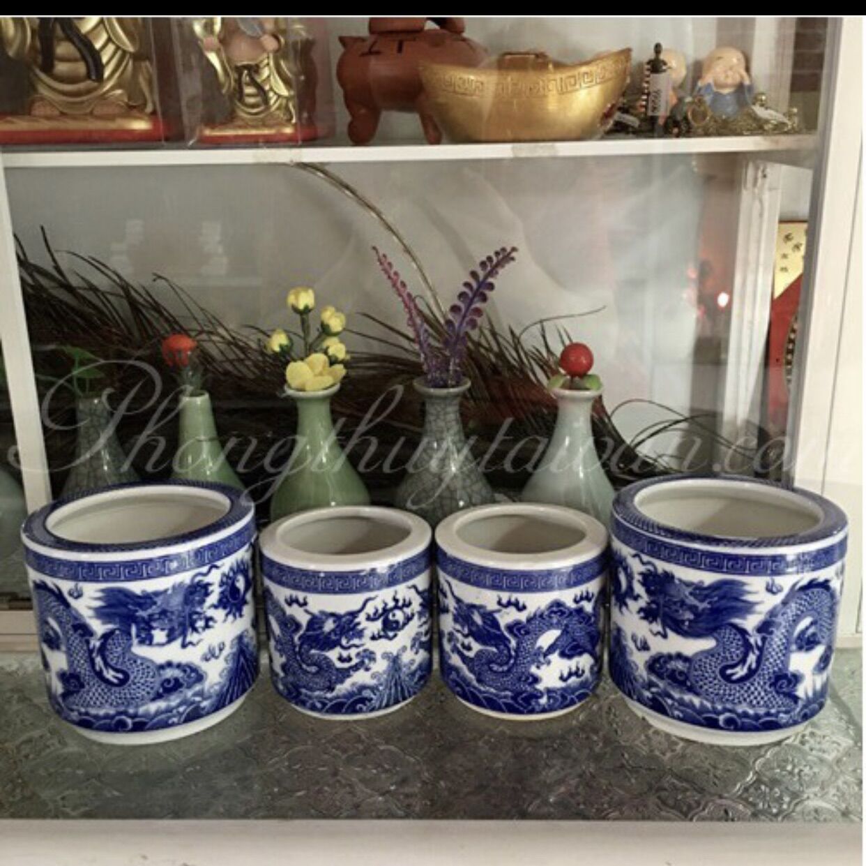 COMBO ĐỒ SỨ THỜ MEN LAM