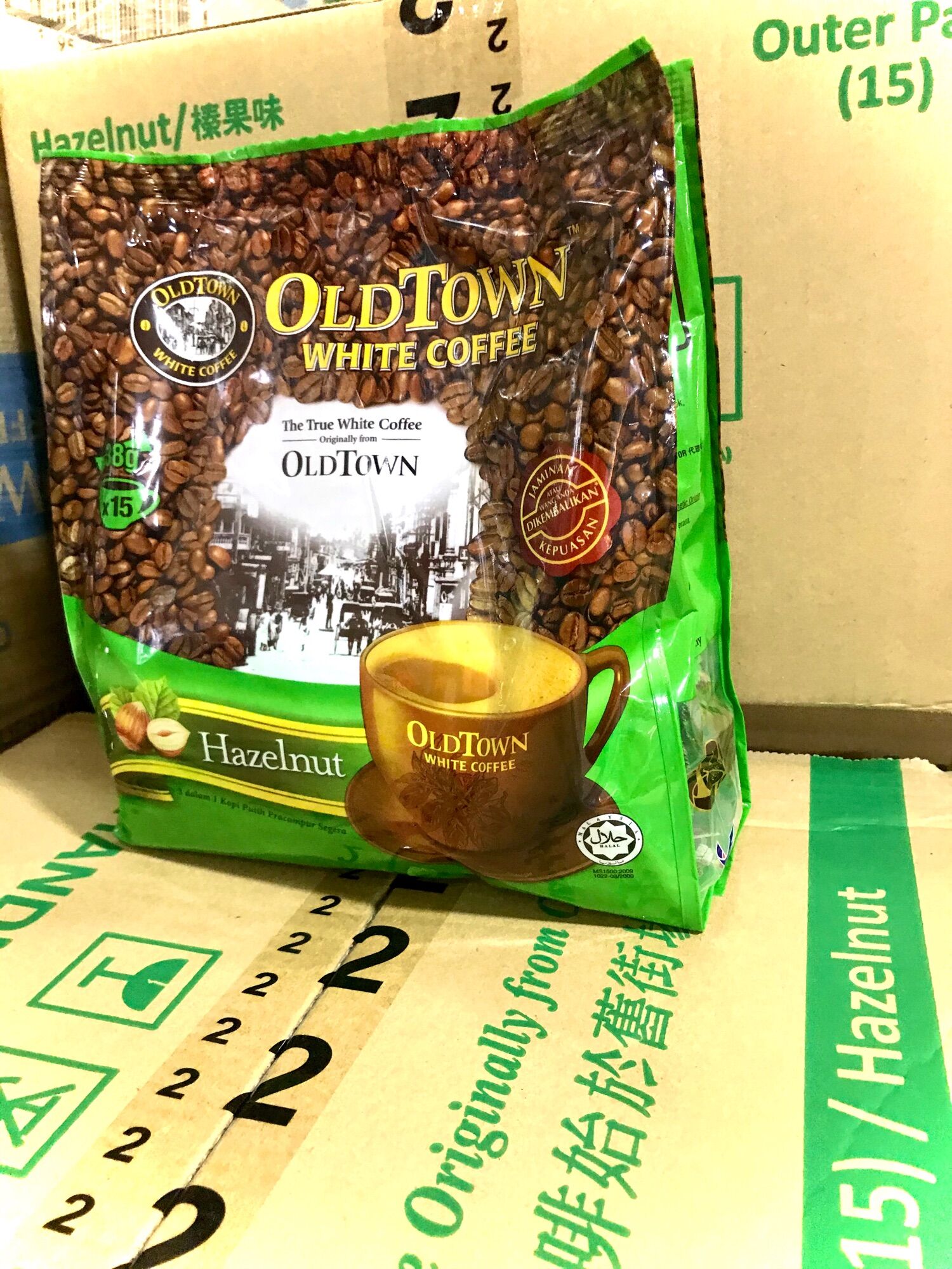 Cà phê oldtown hazelnut malayisa