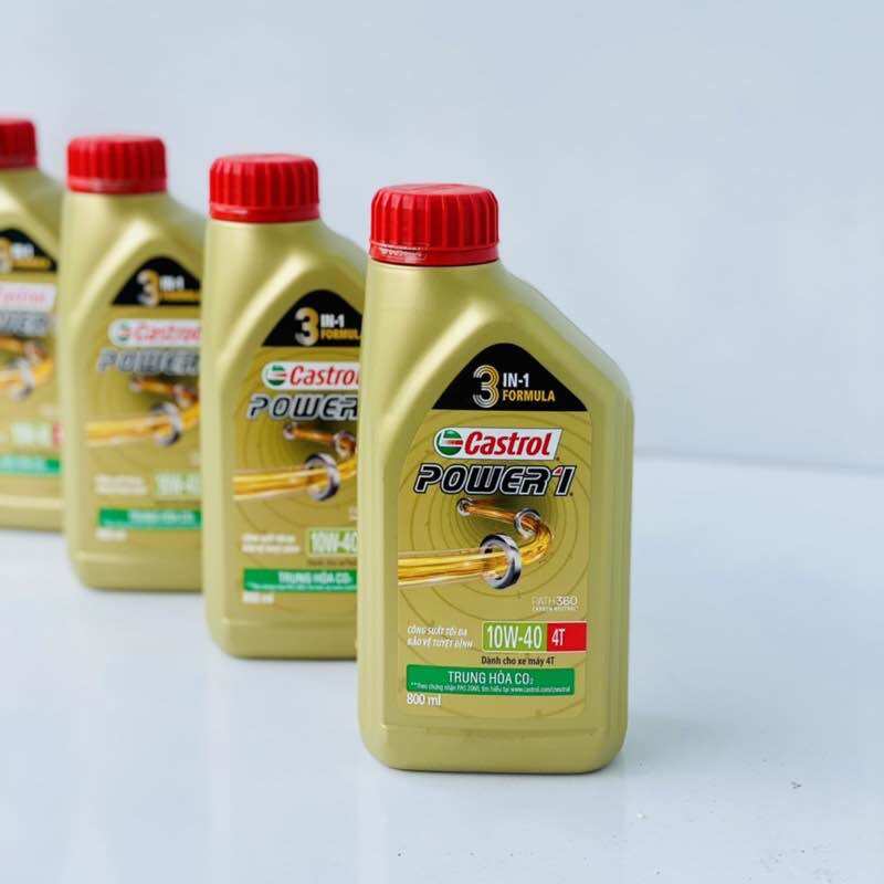 Dầu nhớt castrol xe số 10w40 800ml