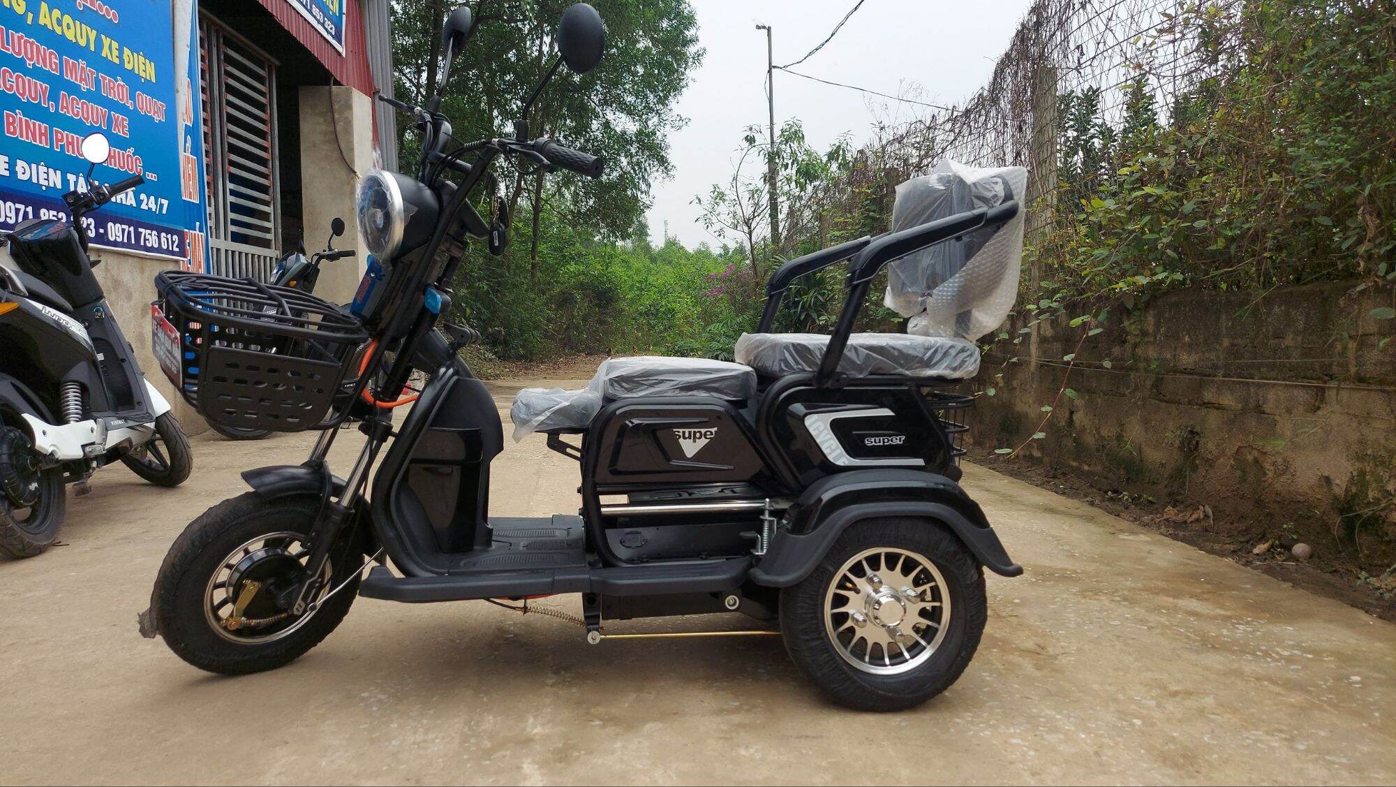 xe điện ba bánh 16.500.000 hàng nhập khẩu nguyên chiếc thông tin 097 185