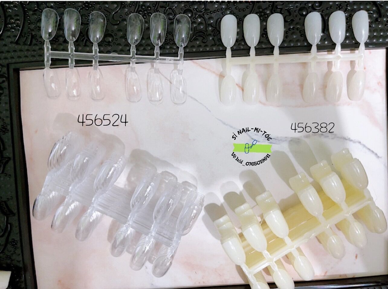 Vĩ móng bầu nhỏ tập vẽ, tập sơn 120 móng giả