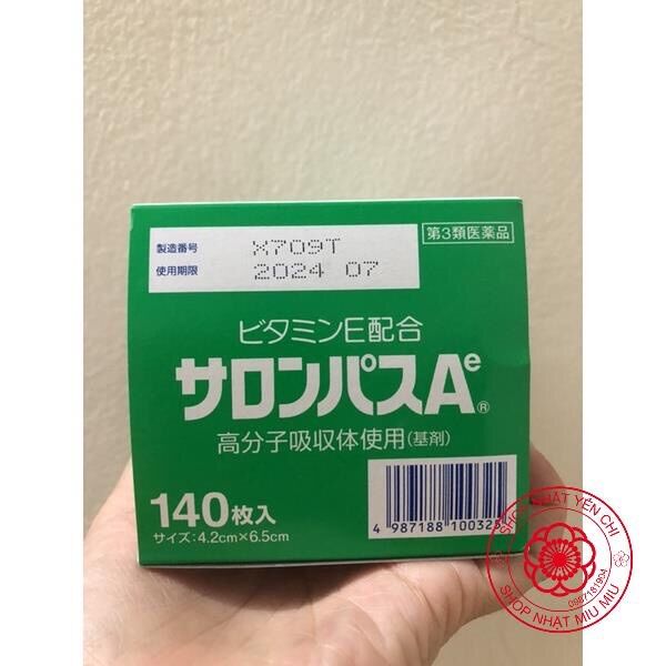 HỘP 140 MIẾNG DÁN SALONPAS CỦA NHẬT