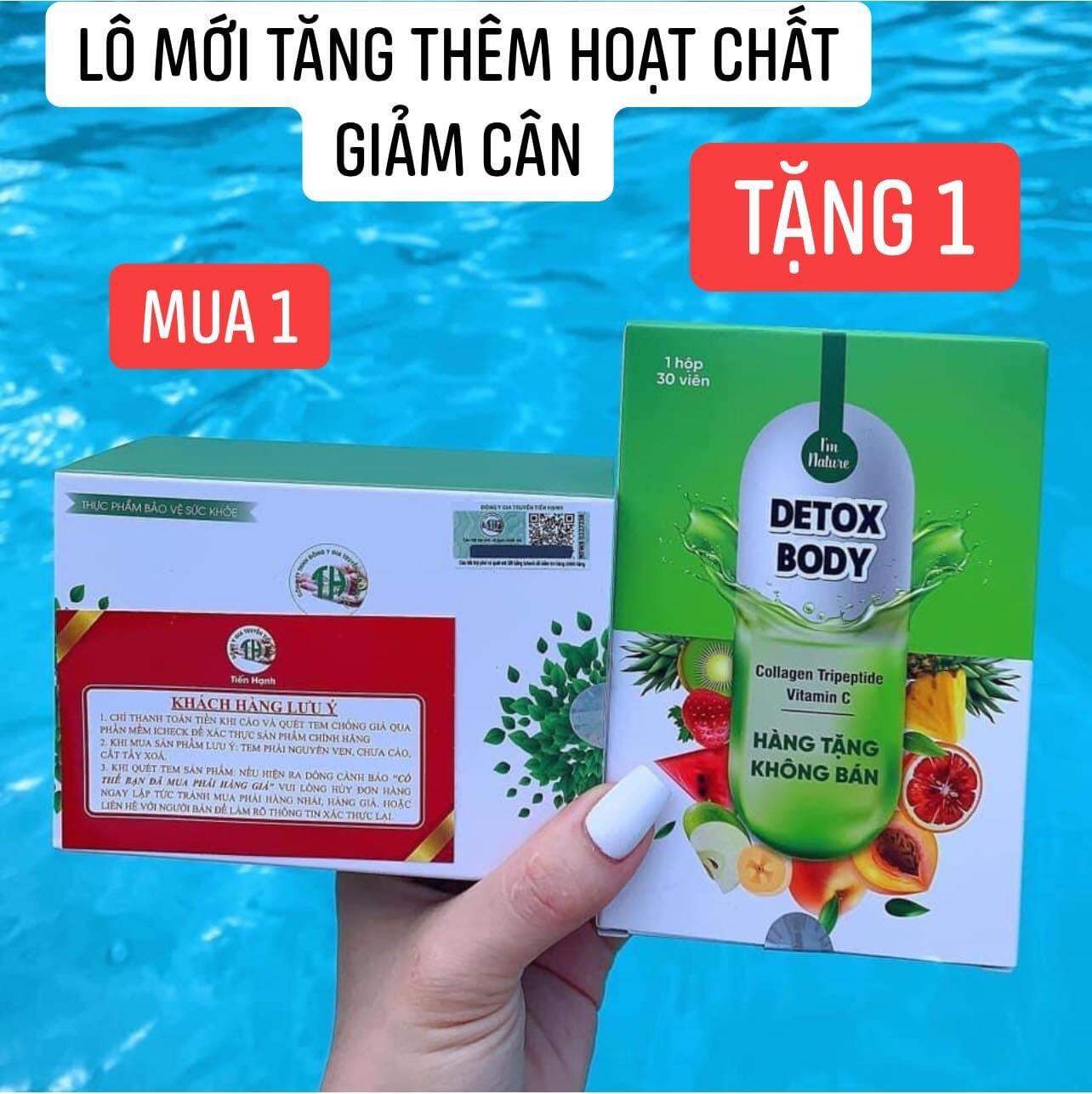 [giảm cân nhanh trong 7 ngày] giảm cân tiến hạnh tặng 30 viên detox-giảm cân cấp tốc, an toàn, hiệu quả