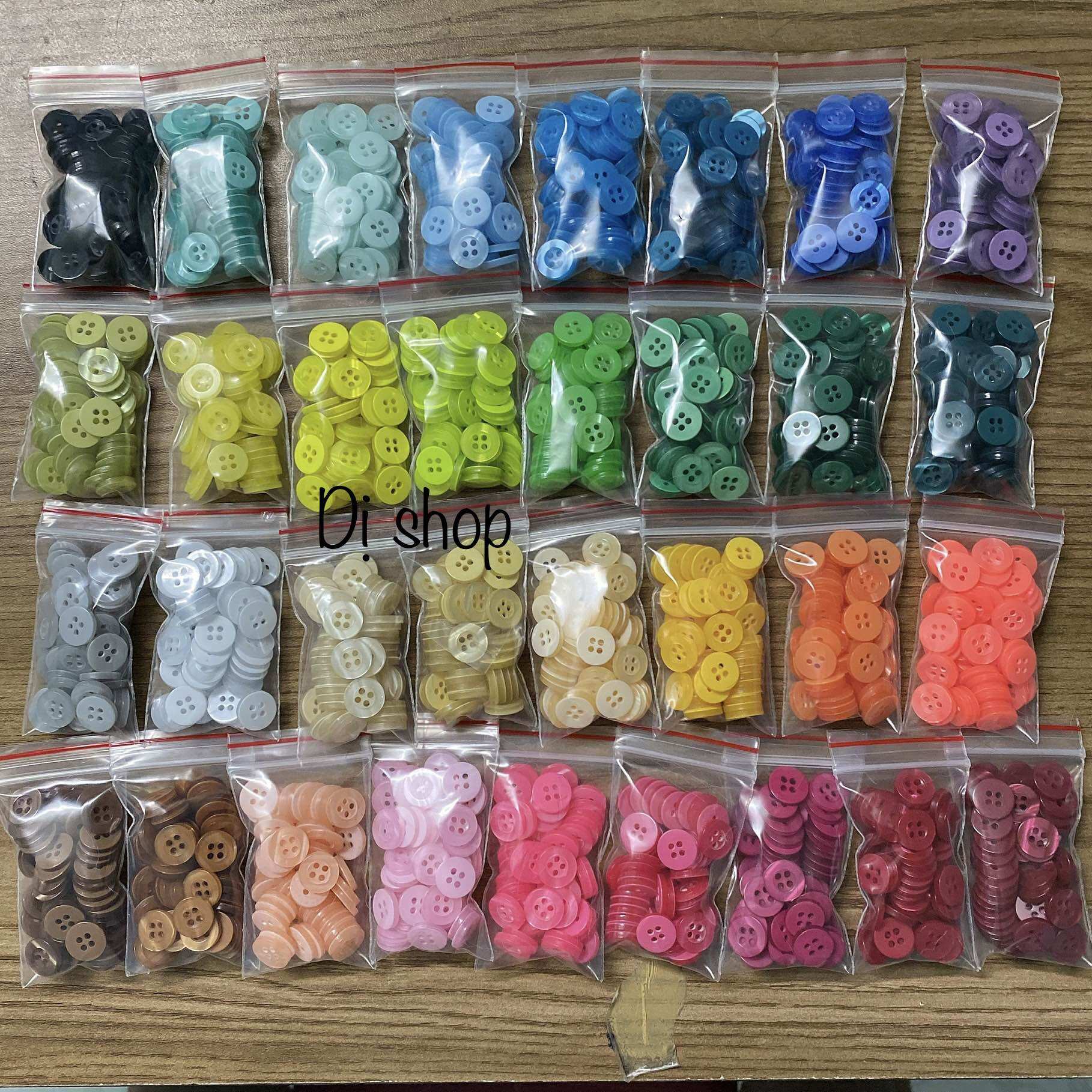 SET 50 NÚT SƠ MI 4 LỖ 1.2cm