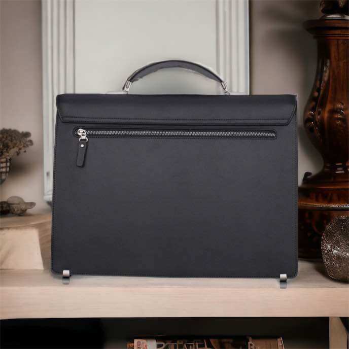 Cặp Da Khóa Số Da Bò Siêu Sang San Leather 9812.