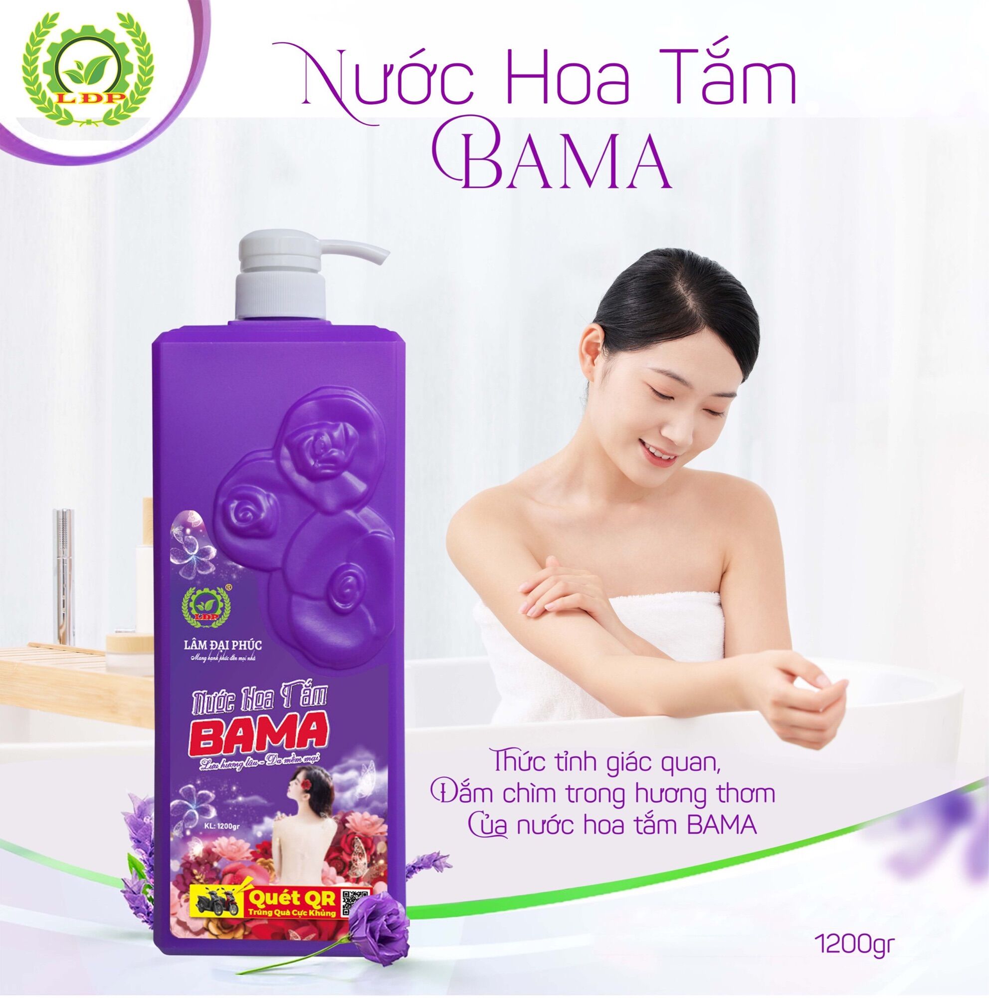 Nước hoa tắm - lâm đại phúc 1,2 lít