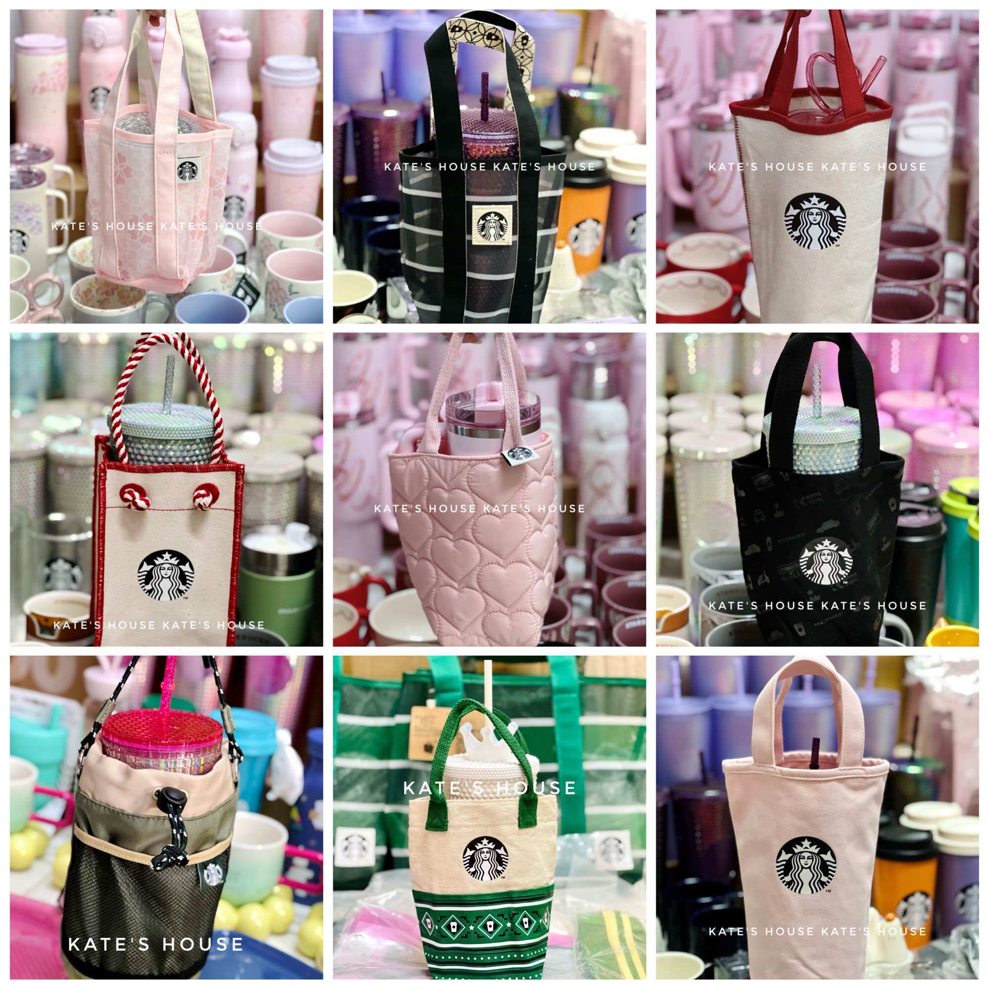 Túi Starbucks đựng ly, bình 473ml - 900ml - Túi chính hãng Starbucks Taiwan