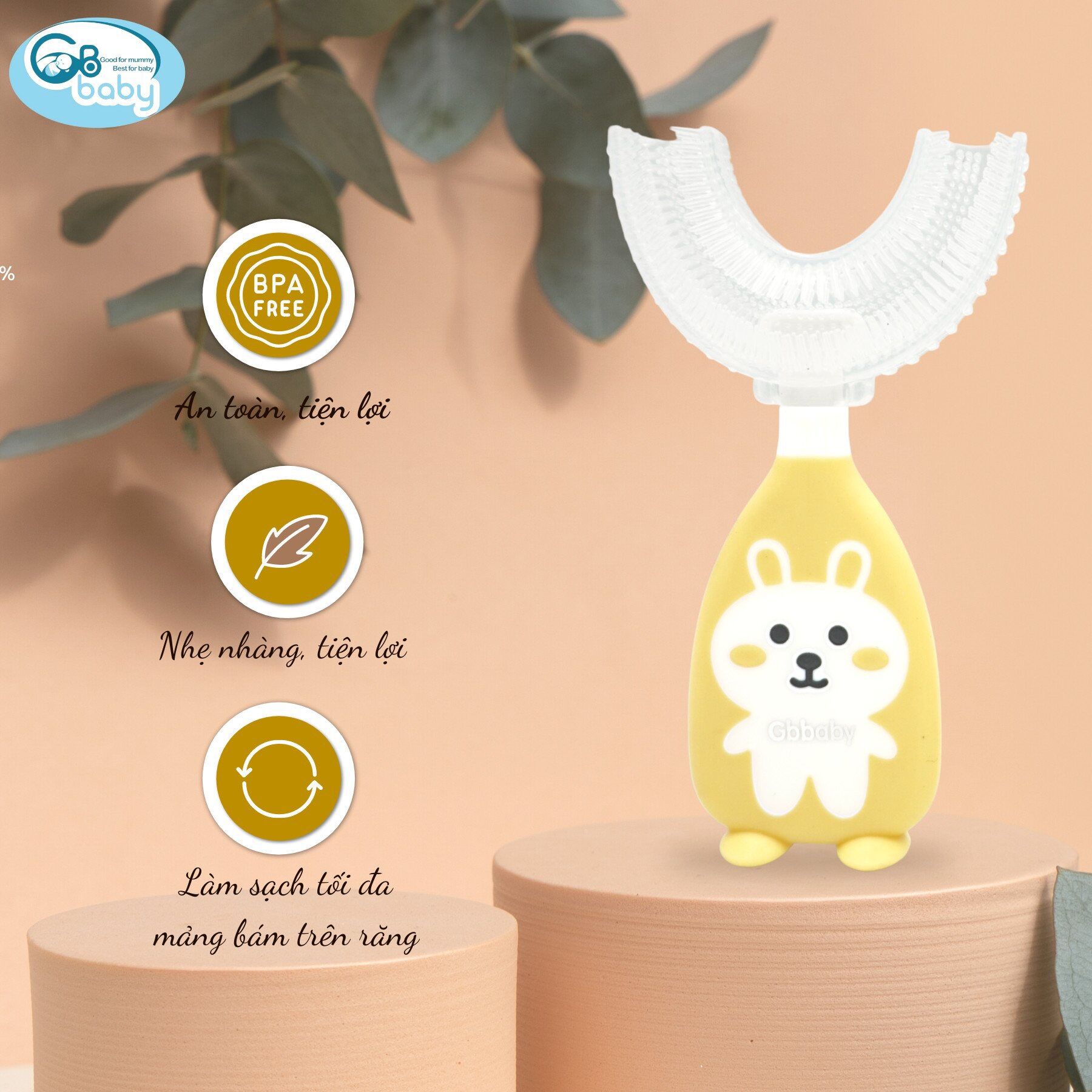 Bàn chải đánh răng cho bé hình chữ U