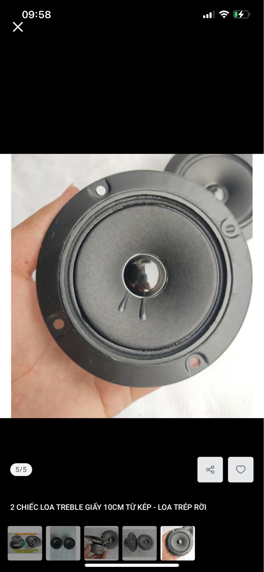 2 CỦ LOA TREBLE 2 TỪ - GIÁ SIÊU RẺ