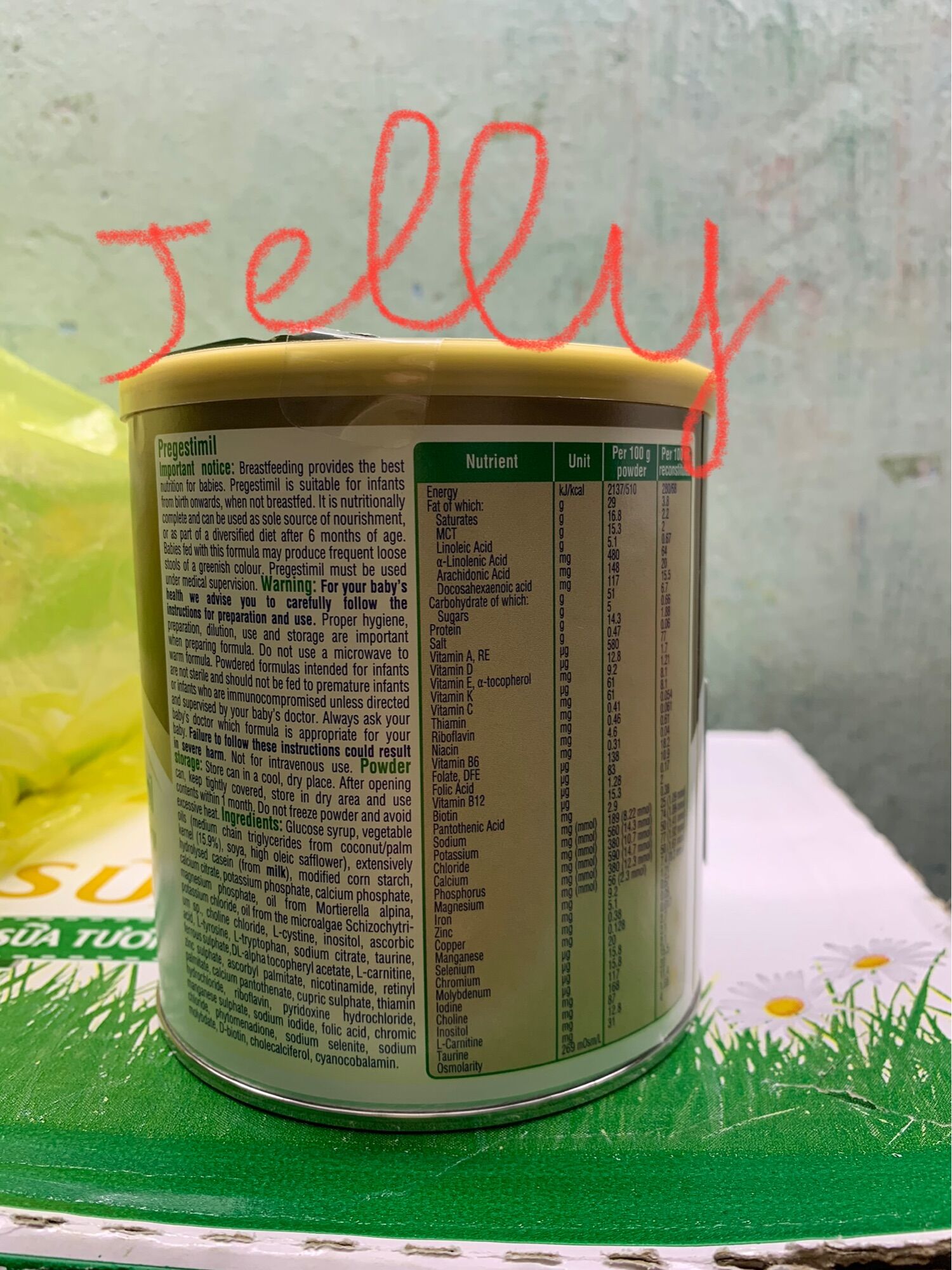 Sữa Pregestimil Lipil 400g Đạm Sữa Bò